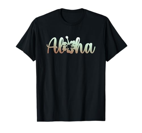 Hawaï Aloha State of Mind Retro Beach Floral Tropical T-Shirt