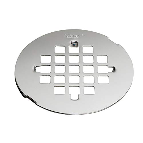 Oatey 42005 4-1/4-in Round Snap-Tite Strainer, Stainless Steel