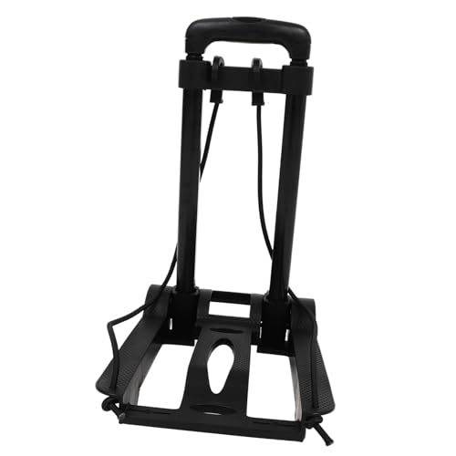 DOITOOL Carrello Pieghevole Ruote per Bagagli Portapacchi Leggero Doppio Gancio Carrello Multiuso Compatto per Spostamento della Spesa e Oggetti Pesanti