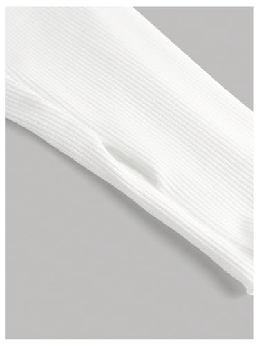 OYOANGLE Girl's Full Zip Mock Neck Ribbed Knit Workout Jacket Athletic Sports Fitted Outwear4