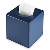 Y-in Hand - Funda para caja de pañuelos, azul marino