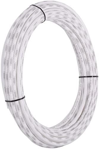 SharkBite 3/8 Inch x 100 Feet White PEX-B, PEX Pipe Flexible Water Tubing for Plumbing, U855W100