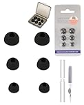 3 Pairs Silicone Ear Tips for CMF by NOTHING BUDS PRO 2，daunke Replacement Ear Tips，3 Different Size (S/M/L)，soft and comfortable，for In-Ear Headphones，Black