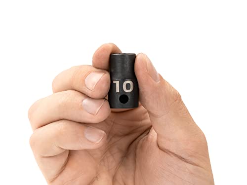 Image of TEKTON 3 /8 Inch Drive x 10 mm Shallow 12-Point Impact Socket | SID12310