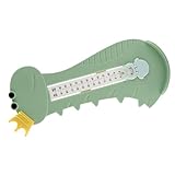 SHOWERORO Medidor Pies Dispositivo Medición Zapatos Regla Infantil para Bebés Crecimiento Fácil Lectura Color Verde