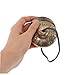 ibasenice Ethnic Nepal Bells Tibetan Tingsha Cymbals Large Chime Bells for Yoga Music Kit Percussion Zipper Bag