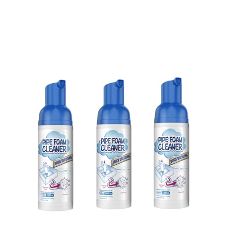 Drain Foam Cleaner,Sink Foam Drain Cleaner,Powerful Sink and Drain Cleaner Foam,Quick Foaming Toilet Cleaner,for Shower,Toilets,Sinks,Tubs (1)