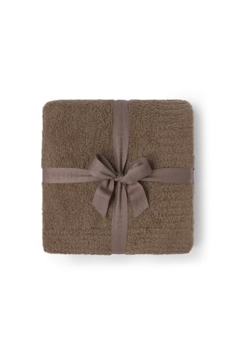 Image of Barefoot Dreams CozyChic Throw, Chestnut, 54 inchx72 inch