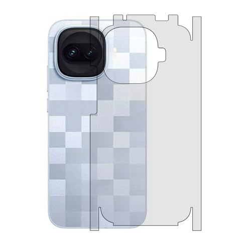 Image of Compatible For iQOO 15R | Unbreakable 4 layer Transparent Hydrogel Membrane (NOT GLASS) Back Screen Guard Protector (Scratchproof /Self Healing) (Coverage-Side+Back) (Matte)