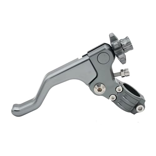 BPBHFFNMW Kupplungshebel Motorrad Kurze Stunt Kupplung Hebel 7/8 "22mm Für Suzuki Für RM85 Für RM125 Für RM250 Für RMZ250 Wasserdicht Bremshebel rechts(Titanium)