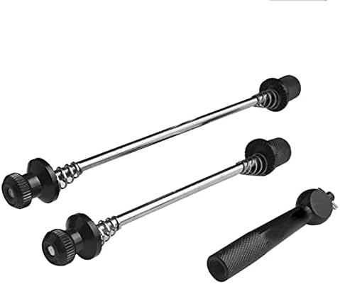 Jiakalamo Quick Release Skewer Set For Bicycle Axle Lever, 1 Set Mountain Bike MTB Hub Quick Release Lever Kit Cycling Wheels Locking, Bike Repair Parts Accessory(Gold)