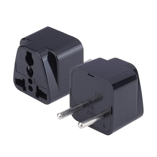 Image of MX Europe Travel Adapter India to Russia Europe Turkey Italy China & More Conversion Plug - Type C Travel Adapter - Perfect for Laptop Camera Charger and More