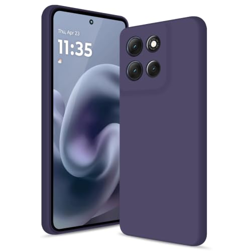Coque Motorola Moto G86 souple violette avec étui silicone et protection caméra