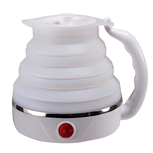 Hervidor eléctrico plegable de viaje 600ML blanco miniatura 7