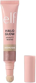 e.l.f. Halo Glow Highlight Beauty Wand, Liquid Highlighter Wand For Luminous, Glowing Skin, Buildable Formula, Vegan & Cruelty-free, Rose Quartz