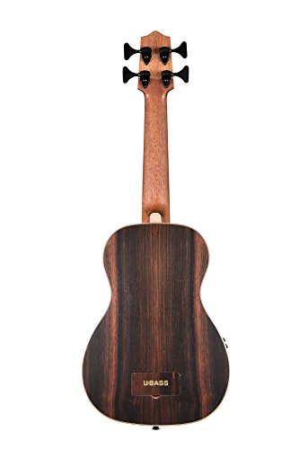 Kala U-Bass-EBY-FS Striped Ebony Fretted Acoustic-Electric U-Bass Ukulele Bundle with Gig Bag, Tuner, Austin Bazaar… - Les Beatles, Paul McCartney, John Lennon, RIngo Starr, George Harrison Kala U-Bass-EBY-FS Striped Ebony Fretted Acoustic-Electric U-Bass Ukulele Bundle with Gig Bag, Tuner, Austin Bazaar… – Image 4