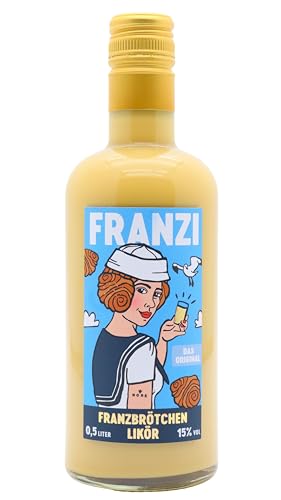 Franzi/Franzbrötchen Likör / 500 ml / 15% Vol. / Samtig weicher Sahnelikör/Geschmack von Zimt...