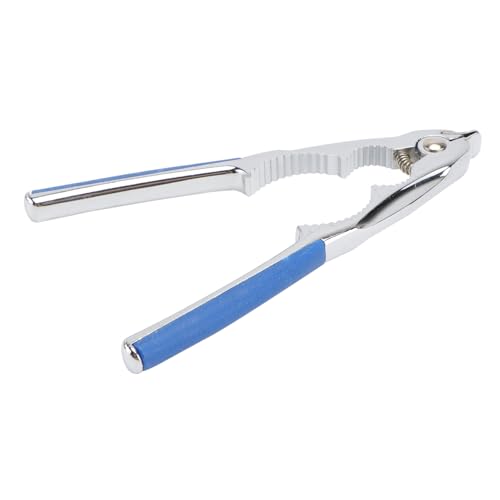 Luxshiny 1pc Multifunctional Nut Clip Walnut Cracker Tool Sheller for Home Restaurant Use for Pecan Almond Ginkgo and Peanut Shelling Silver Blue