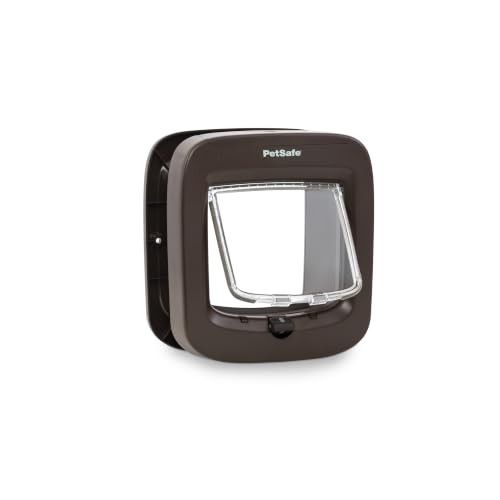 PetSafe - Chatière à Puce Électronique - pour l'intérieur ou à l'extérieur - Accès RFID Multi-Utilisateur pour jusqu'à 40 Animaux - 4 Options de...