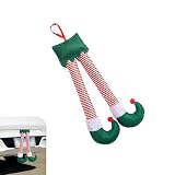 Zeathery Christmas Car Costume Decoration, Santa Claus Elf Legs Plush Stuffed Sticking Out of Car Trunk, Cosy Holiday Decorations for Parties, Stuck in Christmas Tree, Fireplaces (Multicolored)