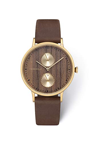 Preisvergleich Produktbild Kerbholz Damen Analog Quarz Uhr Mit Leder Armband 4251240405513