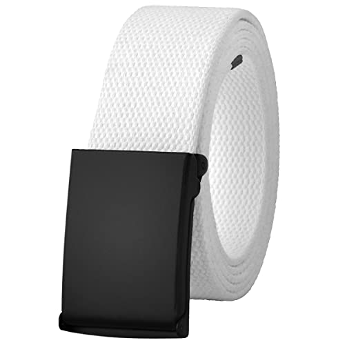 Image of Falari Canvas Web Belt Fully Adjustable Cut to Fit Golf Belt Flip Top Buckle
