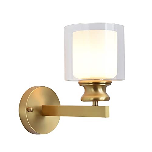 Lampe murale en cuivre et verre HTCAT luminaire chic couloir et cuisine