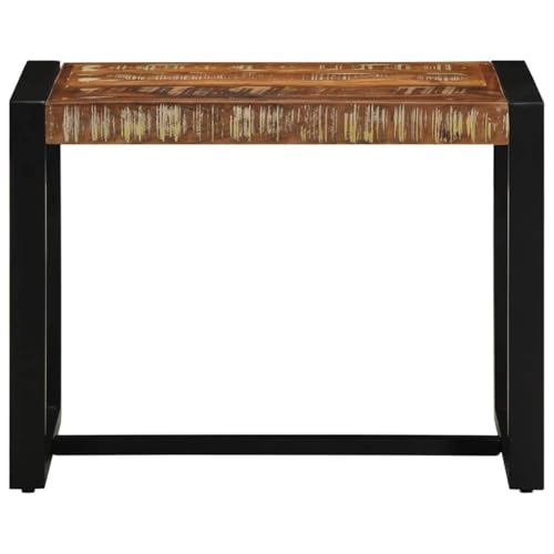 Banc robuste en bois massif avec espace de rangement pour entrée - 6