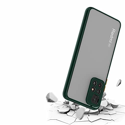 Image of Back Case Cover for Redmi Note 11T 5G Back Cover Shockproof Camera Protection Anti-Slip Grip PC TPU Smock Back Cover for Redmi Note 11T 5G (Green)