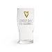 Guinness 20oz Tulip Pint Glass – “Lovely Day for a Glass | Official Merchandise Embossed Gold Harp – Classic Irish Barware