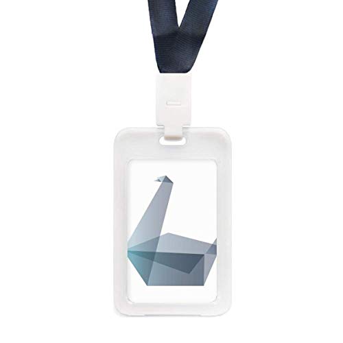 Étui de protection transparent oie géométrique origami pour vos cartes