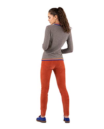 El Ganso Jersey Polo Visón Contrastes Tinta Naranja
