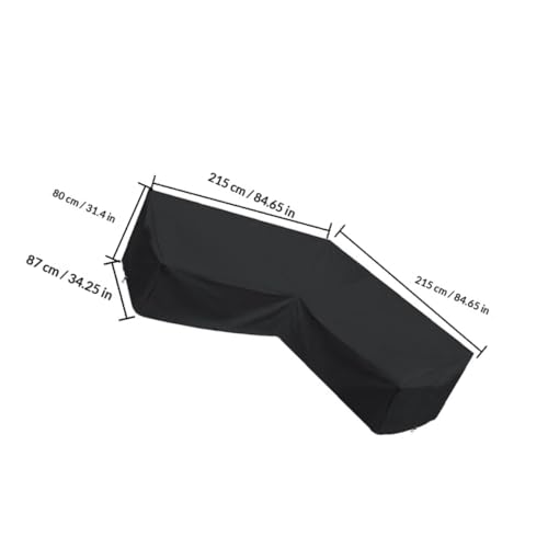 Bâche canapé d'angle extérieur imperméable Oxford 210D en L balcon - 3