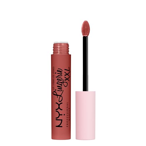 NYX Professional Makeup Lip Lingerie XXL, Rossetto liquido Matte a lunga tenuta, Formula vegana, Warm Up