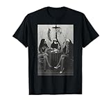 Vintage Nuns Naked Playing Card Smoking T-Shirt