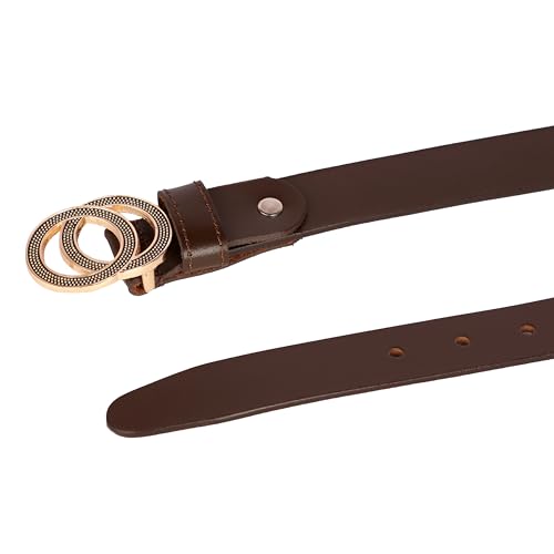 Image of Genuine Leather Ladies Belt for Women | Casual Designer Belt for Jeans-Shorts-Dresses with Western Durable Buckle - LD001