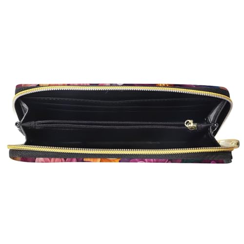 AFPANQZ Cute Wallet Women Zip PU Slim Clutch Card Phone Coin Holder Organizer Long Purse4