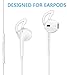 Lunies Earpods Covers Anti-Slip Silicone Soft Sport Earbud Tips for iPhone 6S/6 Plus/5S/5C/5 Earbuds Comfortable 4 Pairs Clear
