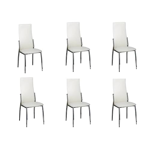 Sillas Comedor Cuero Blanco Marca vidaXL