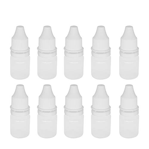 TRENDBOX 10 Pack 10ml Plastic Empty Eye Liquid Dropper Bottles