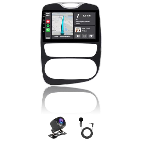 Autoradio Android 15 pour Renault Clio 4 avec écran tactile de 10 pouces et GPS