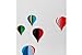 Flensted Mobiles 5 Balloon Hanging Nursery Mobile - 26 Inches - High Quality Cardboard