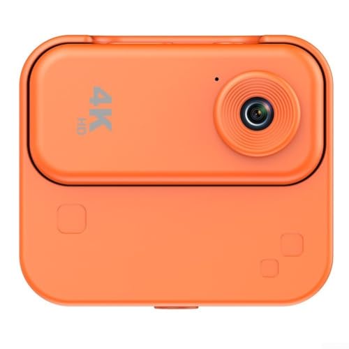 Cámara de acción 4K, grabación de video Ul-tra HD, impermeable, cámara deportiva, captura aventuras para una impresionante calidad de imagen para exteriores (naranja)