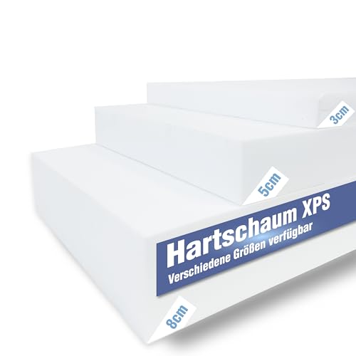 Modellbauwerk® 2Stk. Hartschaumplatte XPS – Strahlendweiß – 59,5 x 30 x 8cm – Für Architekturmodellbau & Dioramen – Modellbauplatte für Architekten & Bastler