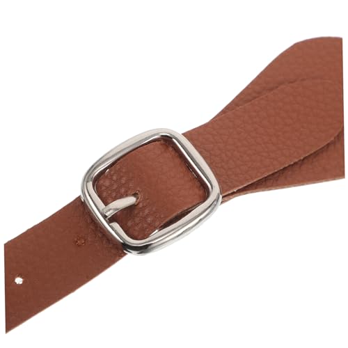 BESPORTBLE 2pcs Adjustable Pu Leather Boot Straps Buckle Vintage Western Style for Cowboy Boots and Outdoor Riding Gear and Flexible Design Light Brown3