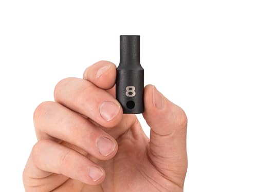 Image of TEKTON 3 /8 Inch Drive x 8 mm Semi-Deep 6-Point Impact Socket | SID14108