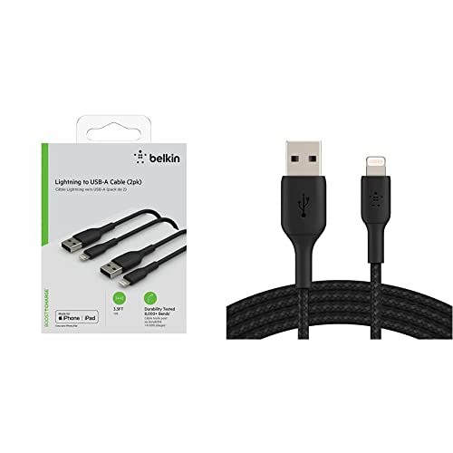 Câble Lightning vers USB Belkin avec gaine tressée pour iPad et AirPods