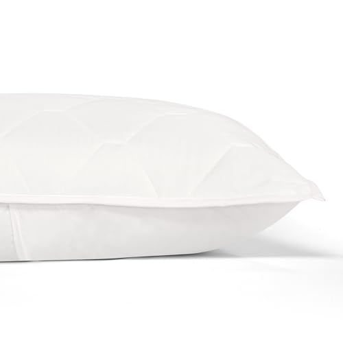 Image of ROYALE LINENS Twin Size 2 pc Quilt Set - Soft Lightweight 100% Microfiber Quilted Set - Solid Bedspread - Quilted Blanket Thin Comforter - Bedding Coverlets for All Seasons (Ivory, 1 Quilt- 1 Sham)