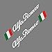 NTUOO Etiqueta Engomada Lado Coche Vinyl Sports Racing Decal, para Alfa Romeo Giulia 159 156 147 Giulietta Mito Cuerpo Sticker Side Stripe Calcomanías, Auto Styling Decoración Accesorios