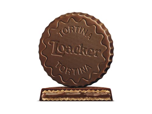 Loacker Tortina Biscuits, Dark Chocolate Hazelnut Flavour, Box of Chocolate Biscuits, Classic Italian Biscuits, All Natural Ingredients,125 g (Pack of 2)